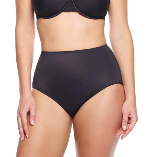 Naomi & Nicole Damen Naomi and Nicole Women's Comfortable Firm Waistline Brief Shapewear-Unterhose, schwarz, Medium von Naomi & Nicole