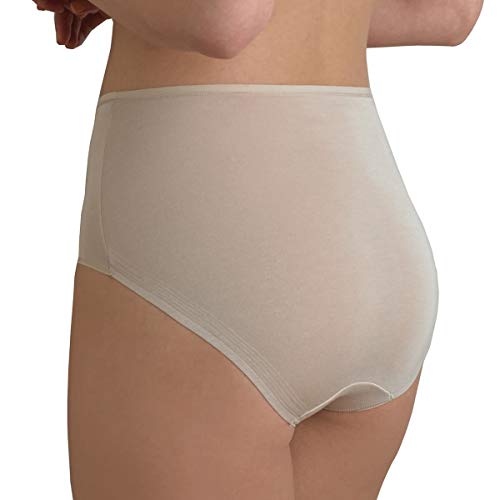 Naomi & Nicole Damen Slip - Unterhose Damen Slip Lasercut Damen Damenslip Microfaser Unsichtbare Höschen mit Silikonabschluss Haut Größe M (40) von Naomi & Nicole