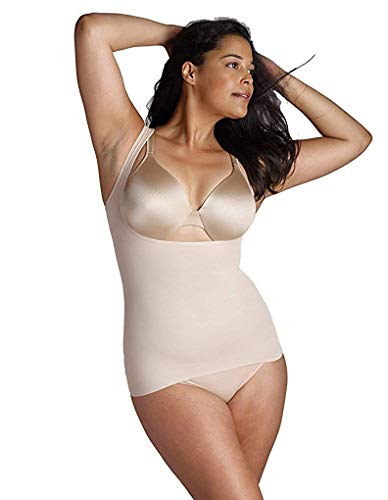 Naomi & Nicole Shapewear Damen - Torsette Camisole Unterhemd Bauchweg Hemd Body Shaper Damen Shaping - Figurformende Wäsche Haut Größe XXL von Naomi & Nicole