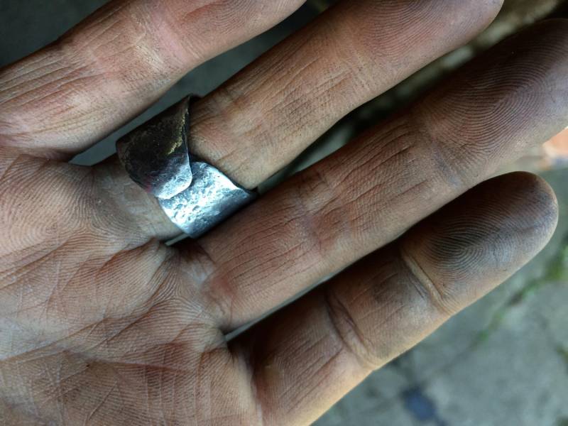 Filigraner Manschettenring - Handgeschmiedet Aus Eisen von NaomiJaneMetalsmith