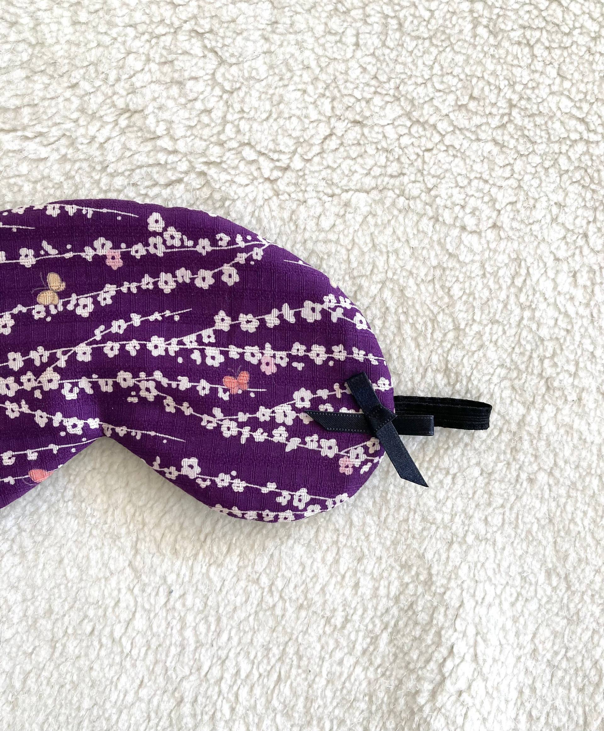 Kimono Gedruckt Seide Augenmaske/style Chouchou von Naomilingerie