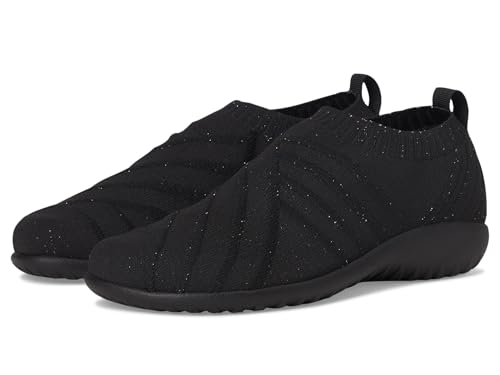 NAOT Okahu Damenschuh, Schwarz-Silber glitzernder Strick, 10-10.5 von Naot