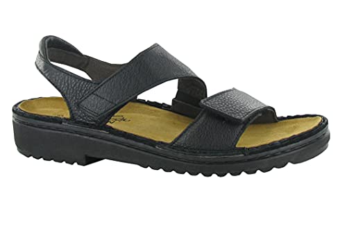 Naot Footwear Women's Enid Sandal Jet Black Lthr 7 M US von Naot