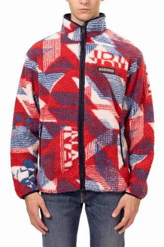 NAPAPIJRI - Argient Colorblock Herren-Fleece, mehrfarbig, S von Napapijri