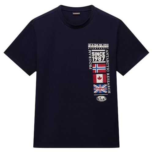 NAPAPIJRI Art NP0A4HQG Herren T-Shirt, blau, Large von Napapijri
