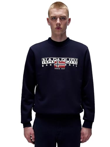 NAPAPIJRI FELPA SENZA ZIP UOMO BLU von Napapijri