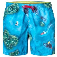 NAPAPIJRI Herren Badeshorts blau Mikrofaser Mit Prints von Napapijri