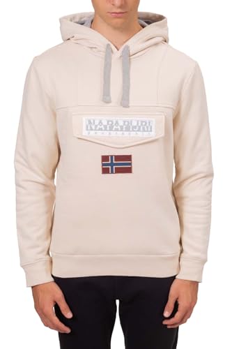 NAPAPIJRI - Burgee Herren Winter-Sweatshirt, elfenbein, M von Napapijri