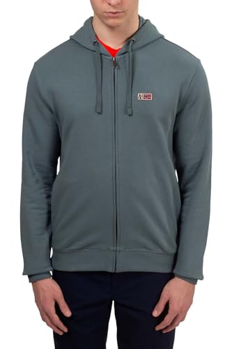 NAPAPIJRI - Buri Summer Sweatshirt mit Reißverschluss, Salbeigrün, XXL von Napapijri