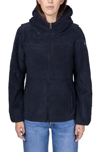 NAPAPIJRI - Damen-Sweatshirt Turnage Colorblock aus Fleece, Schwarz , XS von Napapijri