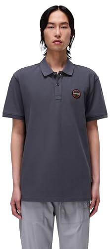 Napapijri Herren,Poloshirt Epy mit Kurzen Ärmeln,Dunkelgrau,XL von Napapijri