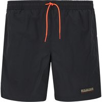NAPAPIJRI Herren Badeshorts Schwarz Mikrofaser unifarben von Napapijri