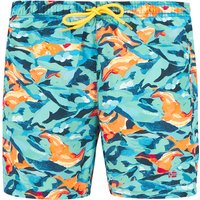 NAPAPIJRI Herren Badeshorts orange/Multicolor Mikrofaser gemustert von Napapijri