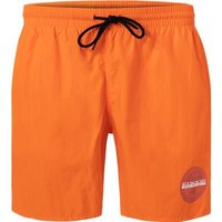 NAPAPIJRI Herren Badeshorts orange Mikrofaser unifarben von Napapijri