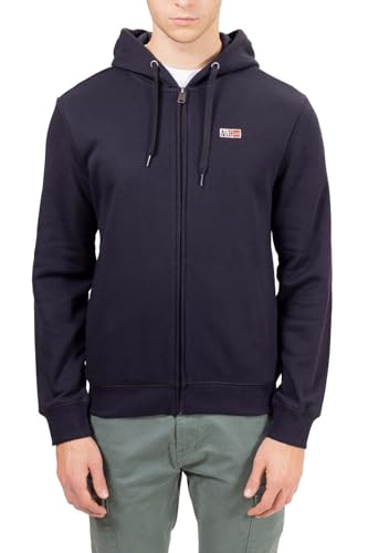 NAPAPIJRI Herren Buri Full-Zip Hoodie Kapuzenpullover, Schwarz, M von Napapijri