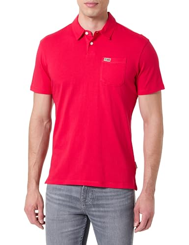 NAPAPIJRI Herren Eury Short Sleeve Polo Shirt Poloshirt, Red Barberry, Large von Napapijri