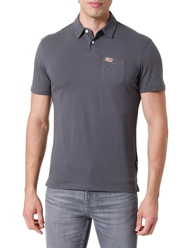 NAPAPIJRI Herren Eury Short Sleeve Polo Shirt Poloshirt, Volcano, XXL von Napapijri