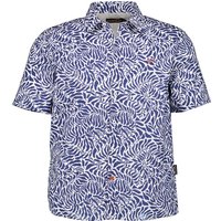 NAPAPIJRI Herren Kurzarmhemd blau gemustert von Napapijri