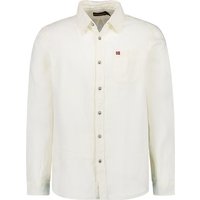 NAPAPIJRI Herren Hemd weiß Leinen von Napapijri