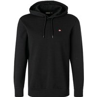 NAPAPIJRI Herren Hoodie Schwarz Baumwolle unifarben von Napapijri
