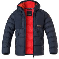 NAPAPIJRI Herren Steppjacke blau Mikrofaser unifarben von Napapijri