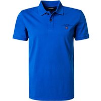 NAPAPIJRI Herren Polo-Shirt blau Baumwoll-Jersey von Napapijri