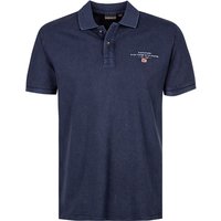 NAPAPIJRI Herren Polo-Shirt blau Baumwoll-Piqué von Napapijri