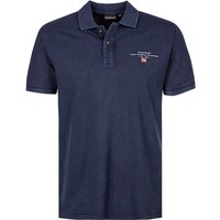 NAPAPIJRI Herren Polo-Shirt blau Baumwoll-Piqué von Napapijri