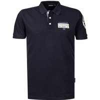 NAPAPIJRI Herren Polo-Shirt blau Baumwoll-Piqué von Napapijri