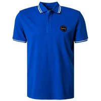 NAPAPIJRI Herren Polo-Shirt blau Baumwoll-Piqué von Napapijri