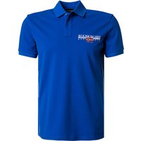 NAPAPIJRI Herren Polo-Shirt blau Baumwoll-Piqué von Napapijri