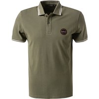 NAPAPIJRI Herren Polo-Shirt grün Baumwoll-Piqué von Napapijri