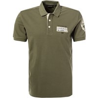 NAPAPIJRI Herren Polo-Shirt grün Baumwoll-Piqué von Napapijri