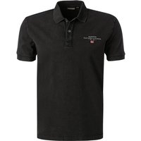 NAPAPIJRI Herren Polo-Shirt schwarz Baumwoll-Piqué von Napapijri