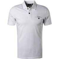 NAPAPIJRI Herren Polo-Shirt weiß Baumwoll-Jersey von Napapijri