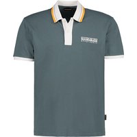 NAPAPIJRI Herren Polo-Shirt blau Baumwoll-Piqué von Napapijri