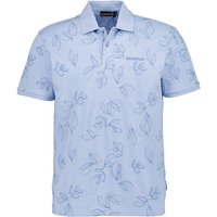 NAPAPIJRI Herren Polo-Shirt blau Baumwoll-Piqué von Napapijri