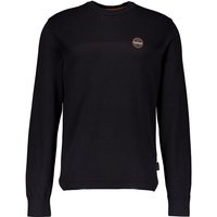 NAPAPIJRI Herren Pullover Schwarz Baumwolle unifarben von Napapijri