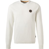 NAPAPIJRI Herren Pullover Weiß Baumwolle unifarben von Napapijri