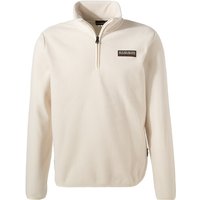 NAPAPIJRI Herren Troyer beige/Weiß Fleece unifarben von Napapijri