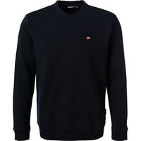 NAPAPIJRI Herren Sweatshirt blau Baumwolle unifarben von Napapijri