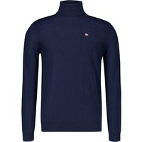 NAPAPIJRI Herren Rollkragenpullover blau unifarben von Napapijri