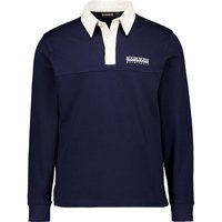 NAPAPIJRI Herren Pullover blau Baumwolle unifarben von Napapijri
