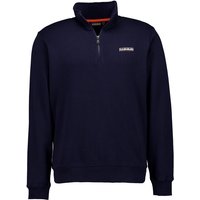 NAPAPIJRI Herren Troyer blau Baumwolle unifarben von Napapijri