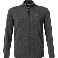 NAPAPIJRI Herren Cardigan grau Merinowolle unifarben von Napapijri