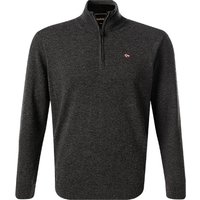 NAPAPIJRI Herren Troyer grau Merinowolle unifarben von Napapijri