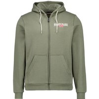 NAPAPIJRI Herren Sweatjacke grün Baumwolle unifarben von Napapijri
