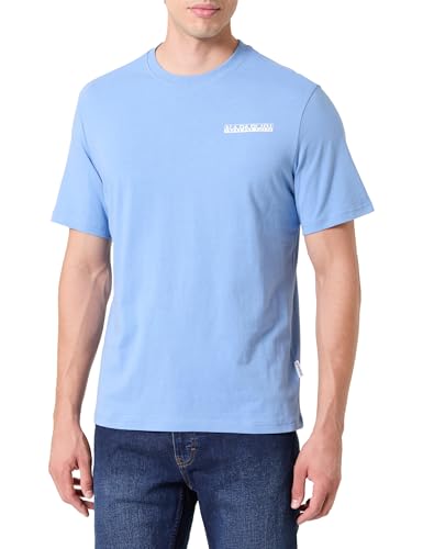 NAPAPIJRI Herren Saley Short Sleeve T-Shirt, Blau, 3XL von Napapijri