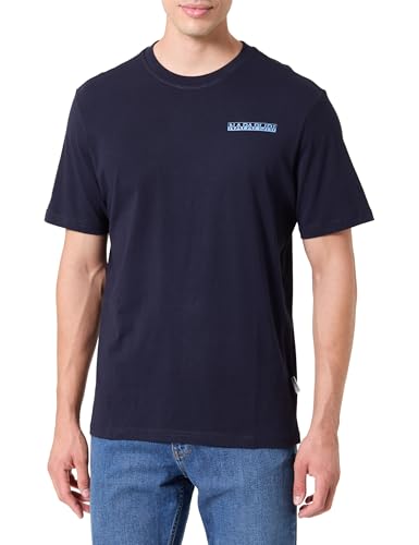 NAPAPIJRI Herren Saley Short Sleeve T-Shirt, Marineblau, 3XL von Napapijri
