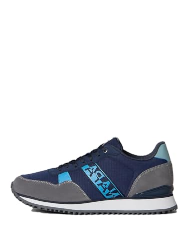 NAPAPIJRI Herren-Schuhe NP0A4HVP Cosmos 01 Blau Sneakers Low Leder und Stoff, blau, 40 EU von Napapijri